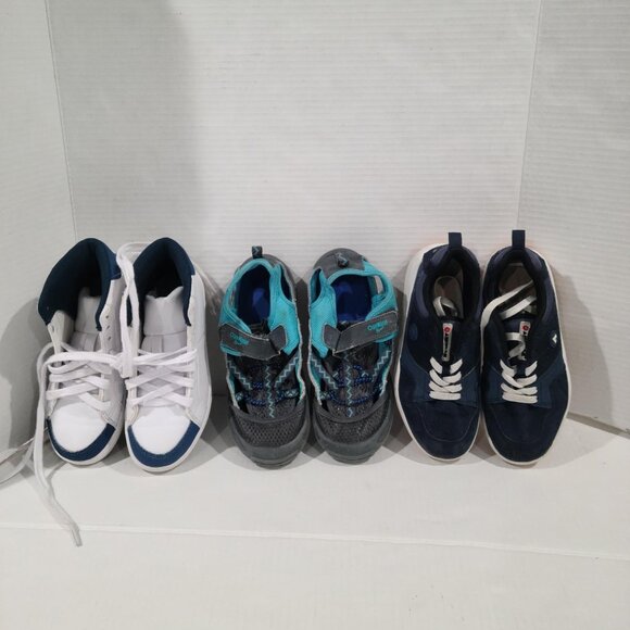 Lots of 4 kids mixed buddle boys shoes multiple brands size 1 US for young boys. - Picture 7 of 13
